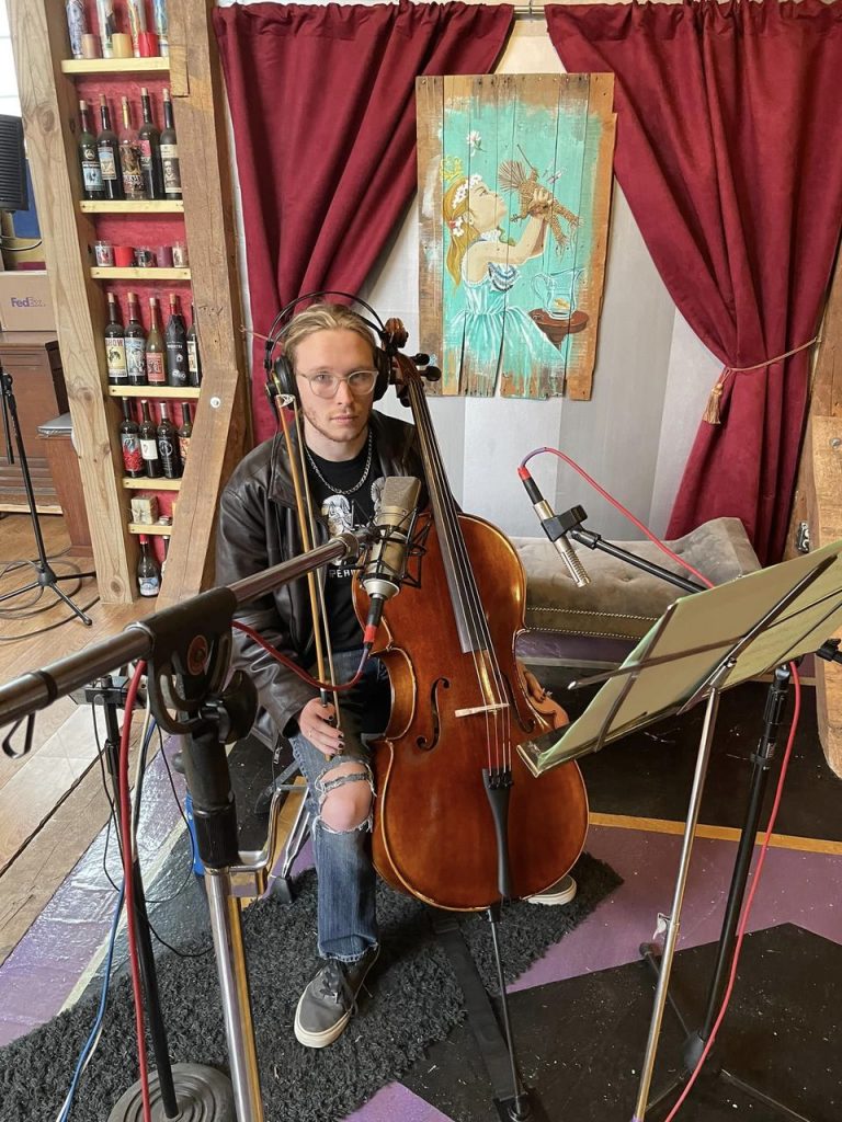 Trackin cello with Luke - Pretty cool stuff!!!!